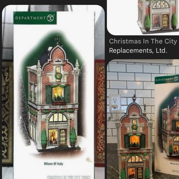 Lighted Christmas Village- Milano of Italy - Picture 1 of 7